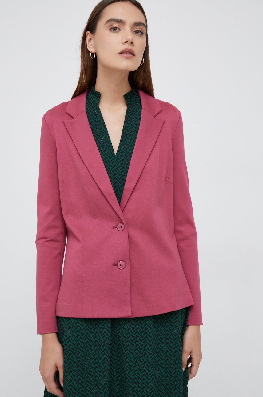 Vero moda sacou culoarea roz, un singur rand de nasturi, neted
