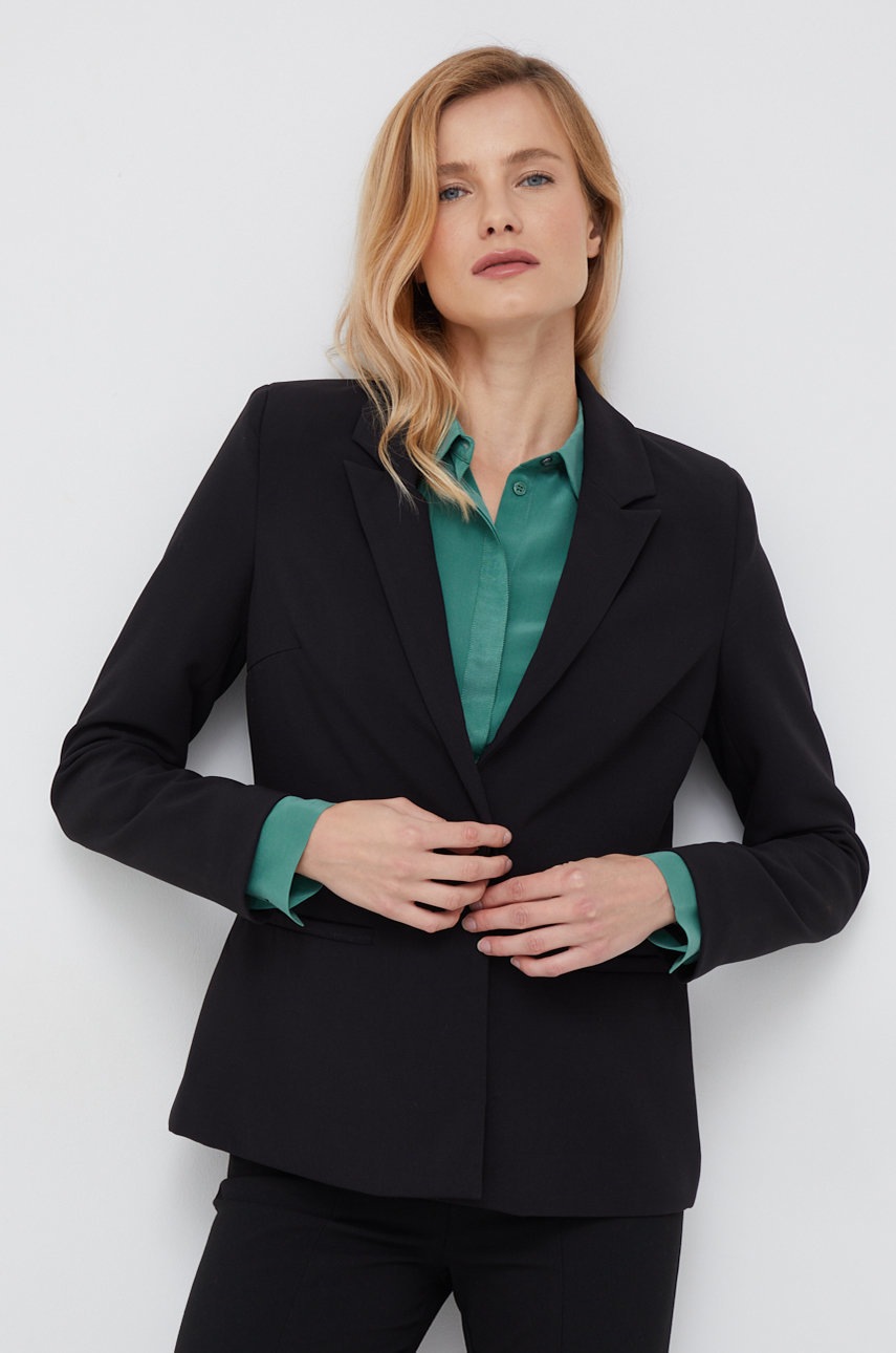 

Сако Vero Moda в черно с едно копче с изчистен дизайн, Черен