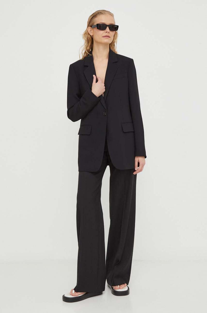 Σακάκι Day Birger et Mikkelsen χρώμα: μαύρο φωτογραφία