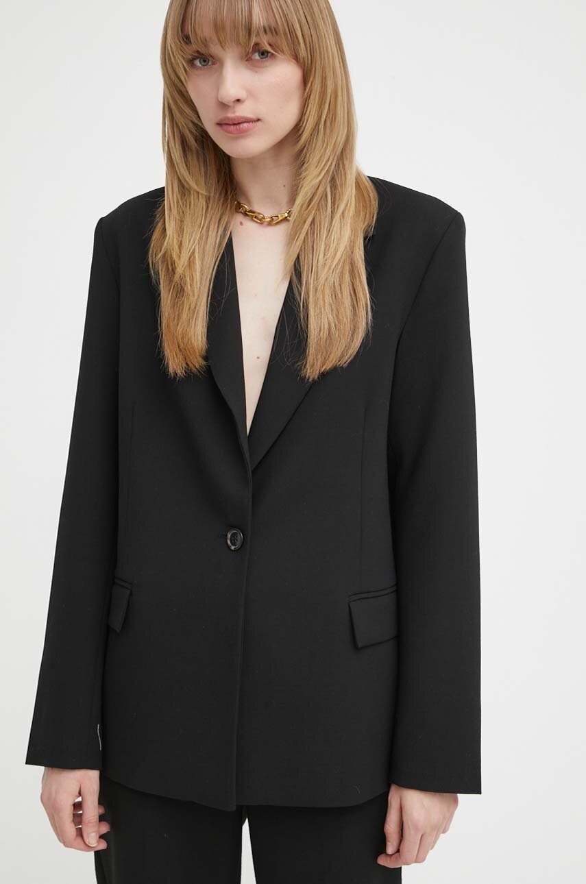 Піджак 2NDDAY 2ND Janet - Attired Suiting колір чорний однобортний однотонний 2000115119 