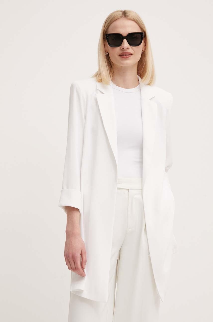 Joseph Ribkoff sacou culoarea alb, desfacut, neted, 211361 Joseph Ribkoff sacou culoarea alb, desfacut, neted, 211361