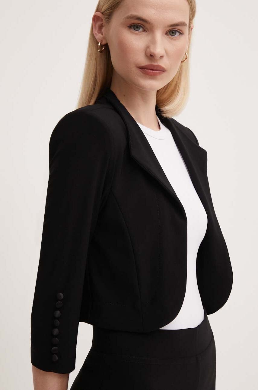 Joseph Ribkoff sacou culoarea negru, desfacut, neted, 213707 Joseph Ribkoff sacou culoarea negru, desfacut, neted, 213707