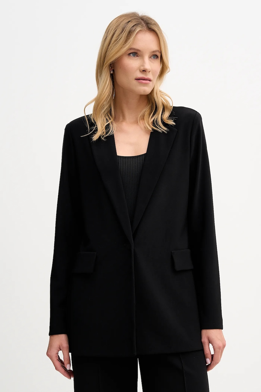 Joseph Ribkoff sacou culoarea bej, un singur rând de nasturi, uni, 231064