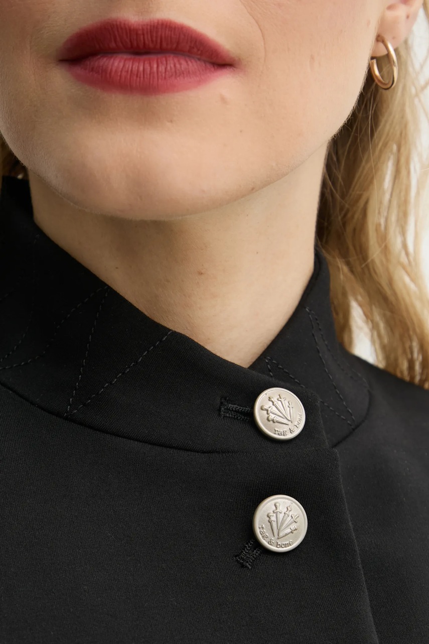 Σακάκι Rag & Bone χρώμα: μαύρο, WAW23S4026A926 φωτογραφία