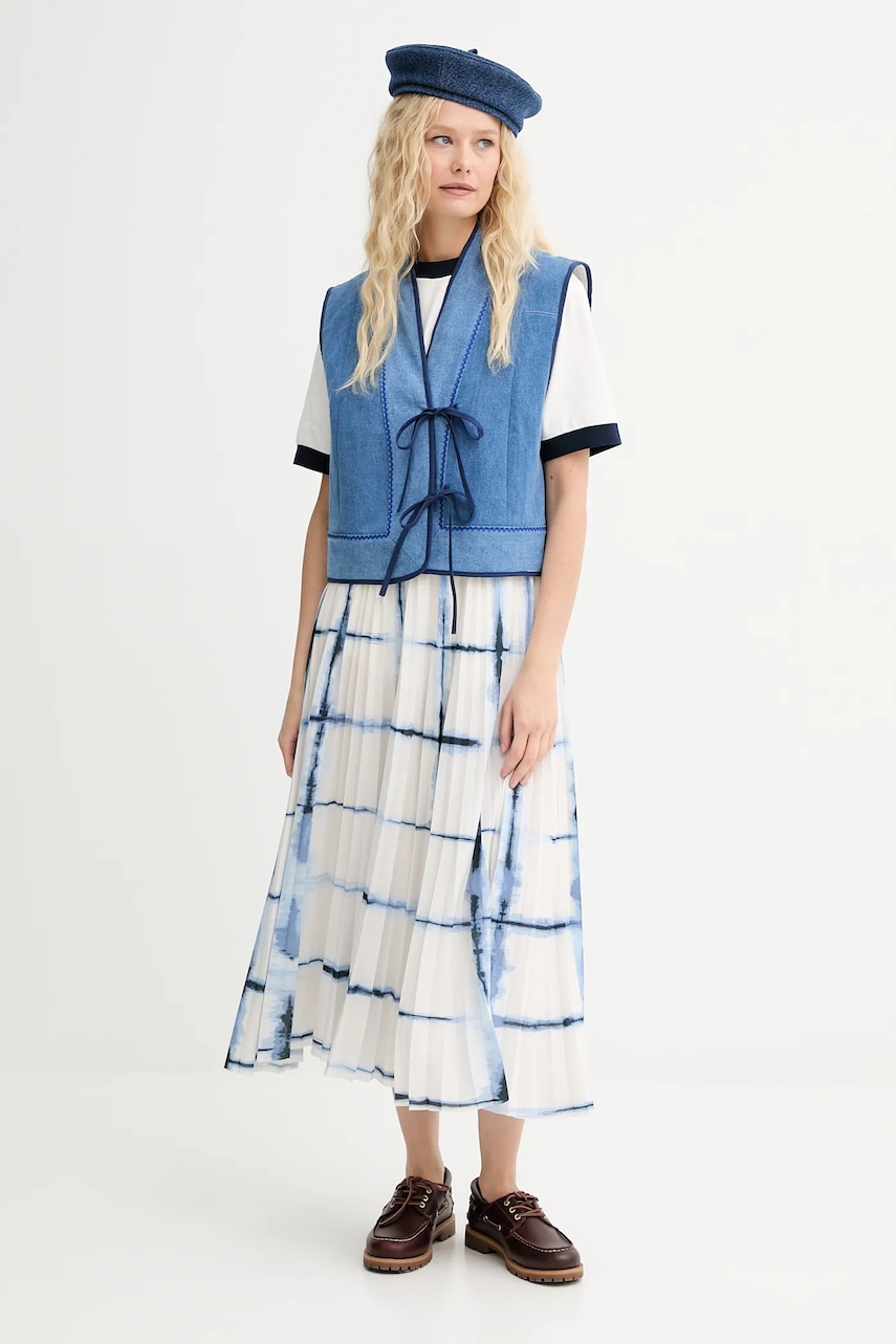 Безрукавка Renewed creative upcycling однобортная Renewed INTU x Answear Безрукавка Renewed creative upcycling однобортная Renewed INTU x Answear