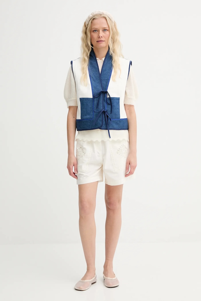 Безрукавка Renewed creative upcycling однобортная Renewed INTU x Answear Безрукавка Renewed creative upcycling однобортная Renewed INTU x Answear