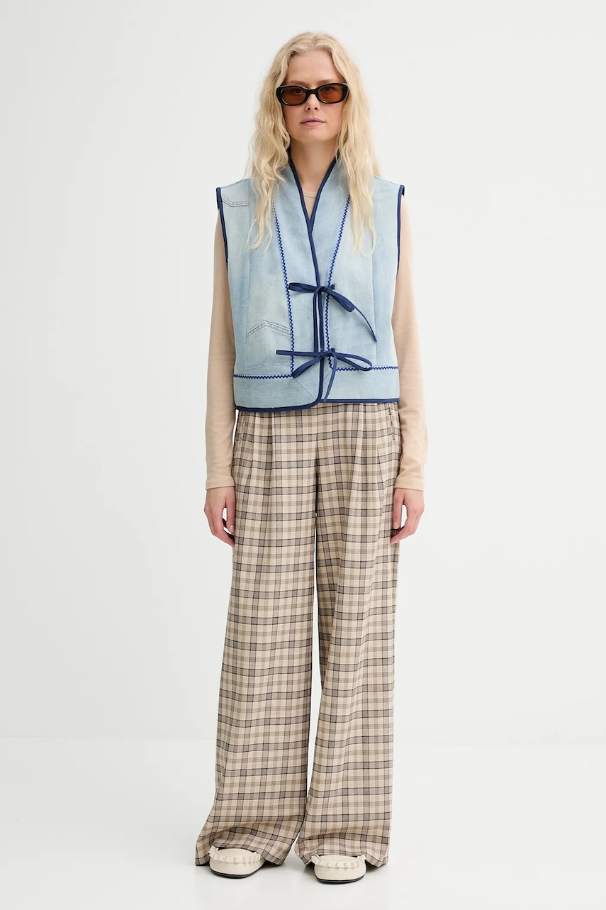 Безрукавка Renewed creative upcycling однобортный Renewed INTU x Answear Безрукавка Renewed creative upcycling однобортный Renewed INTU x Answear