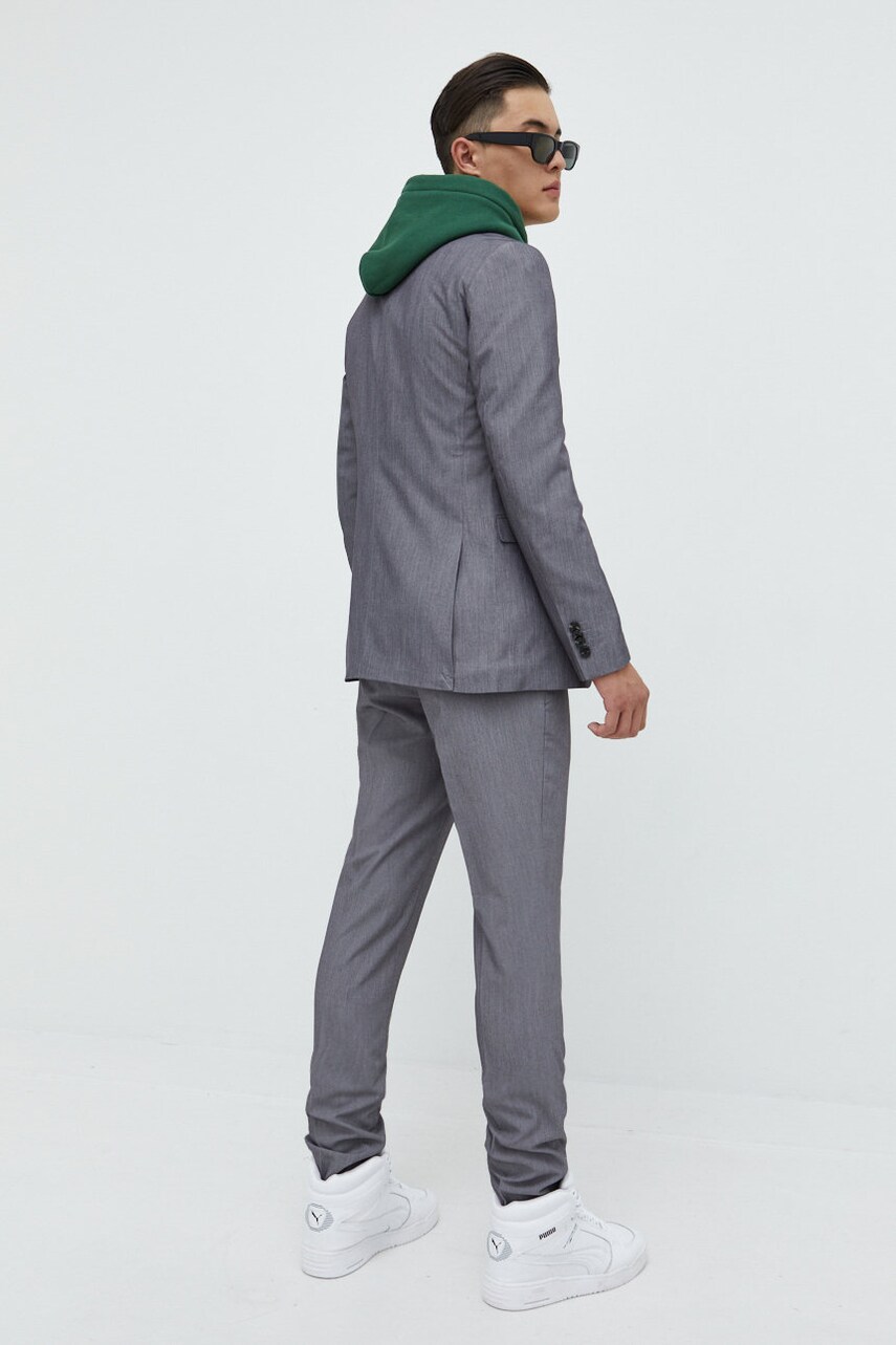 

Костюм Premium by Jack&Jones мужская цвет серый однотонная