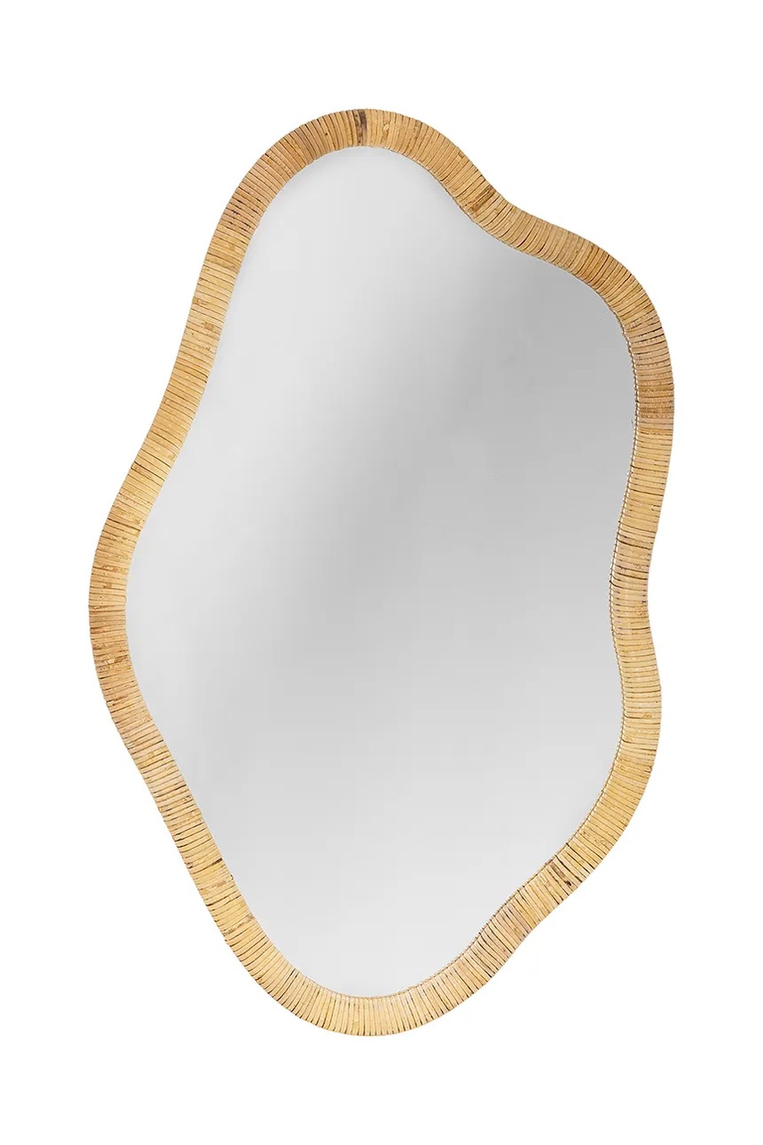Bloomingville oglinda de perete Ashlie culoarea bej