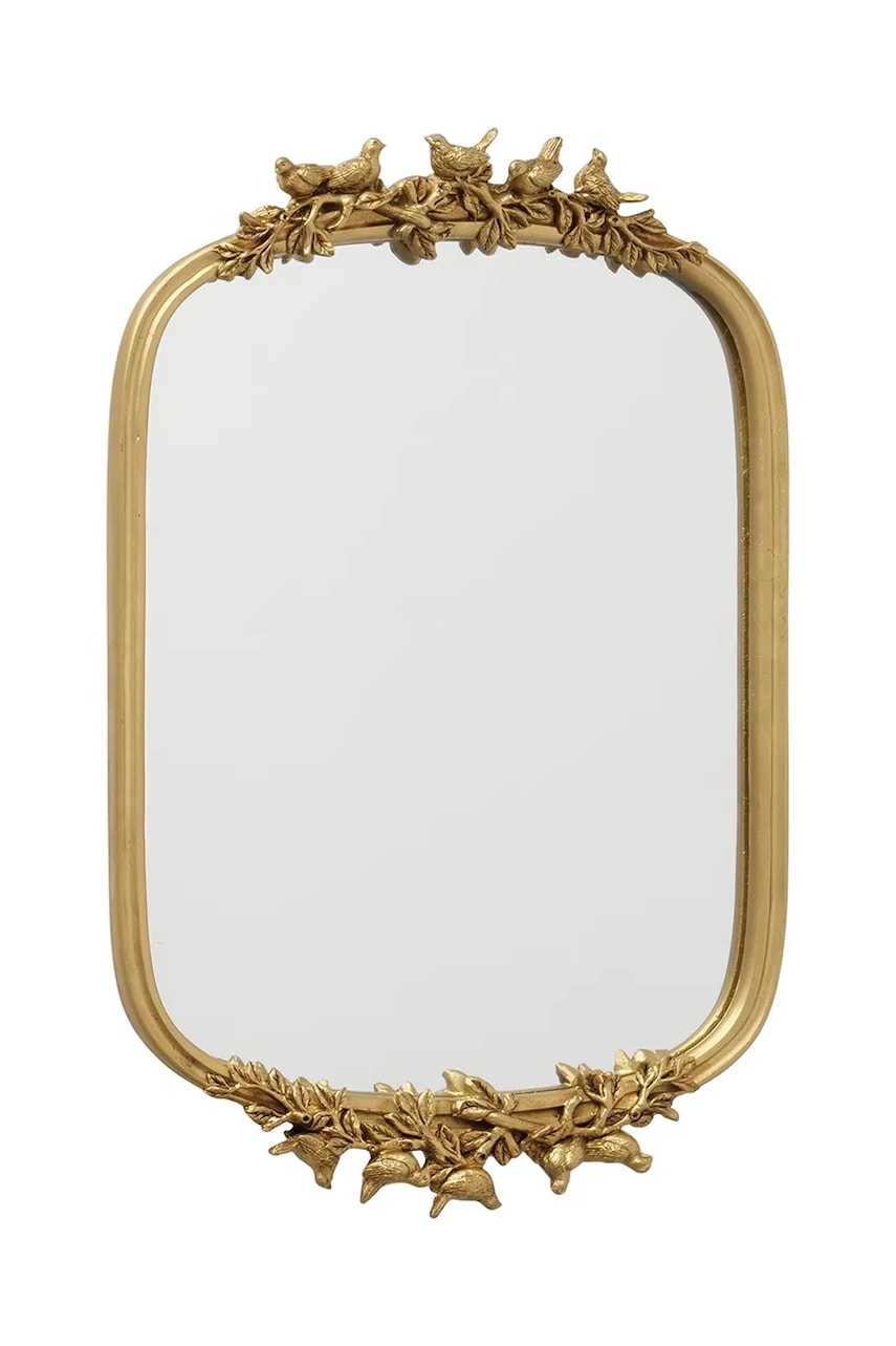 Boltze oglindă de perete Dorina 45 x 28,8 cm culoarea galben