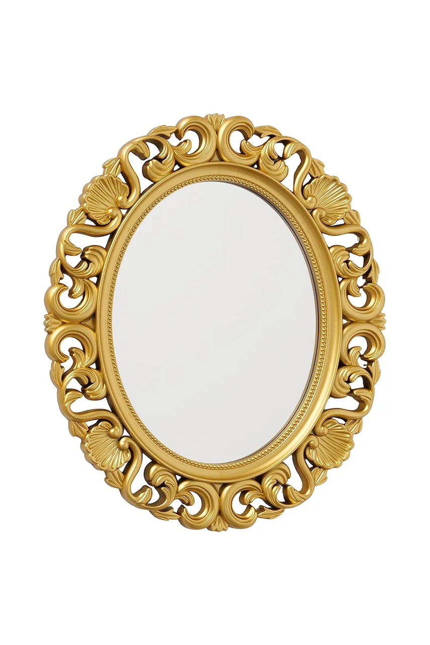 Boltze oglindă de perete Sabrina 37 cm culoarea galben