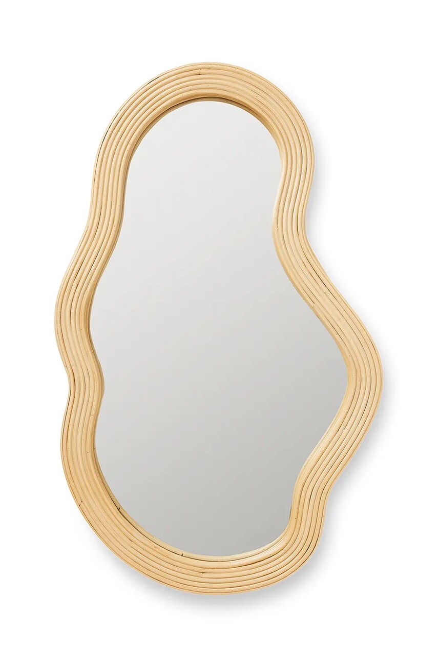 ferm LIVING oglindă de perete Pond Mirror M culoarea bej