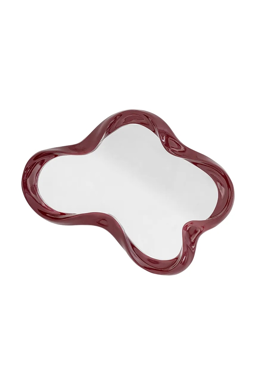 Bloomingville oglindă de perete Violeta 47 x 61,5 x 7 cm culoarea roșu