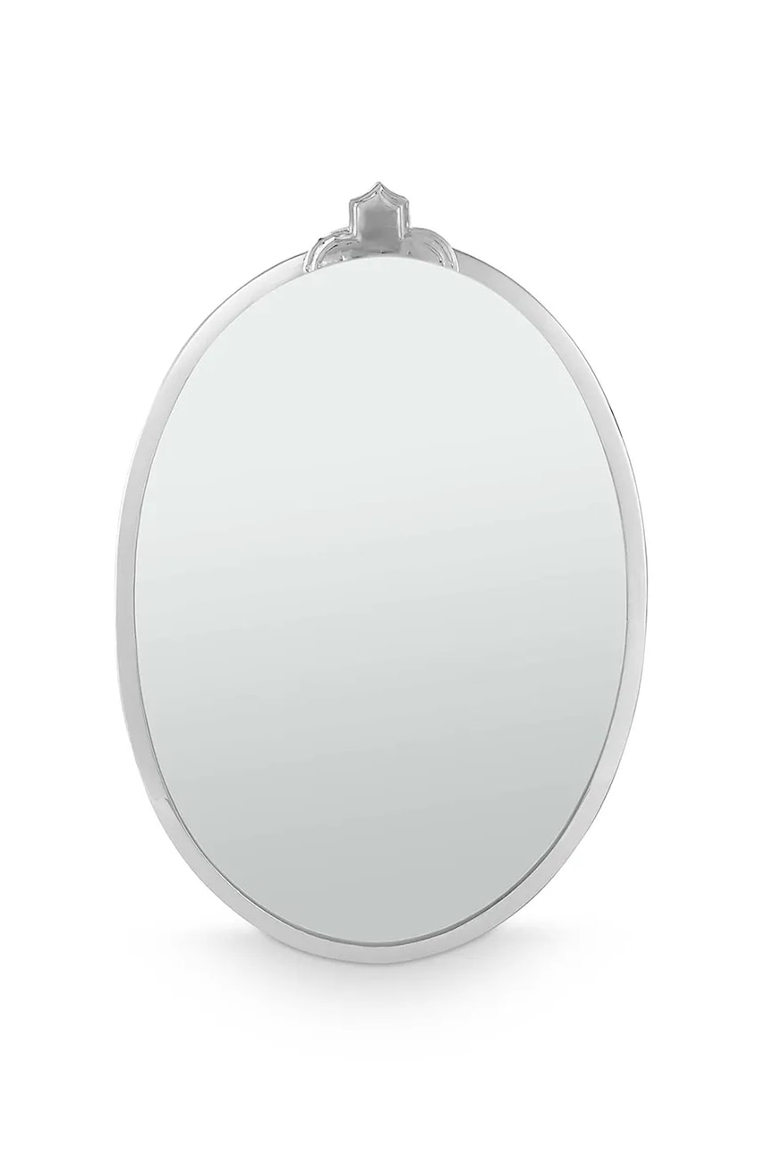 vtwonen oglindă de perete Silver 56 x 35 x 2 cm culoarea gri