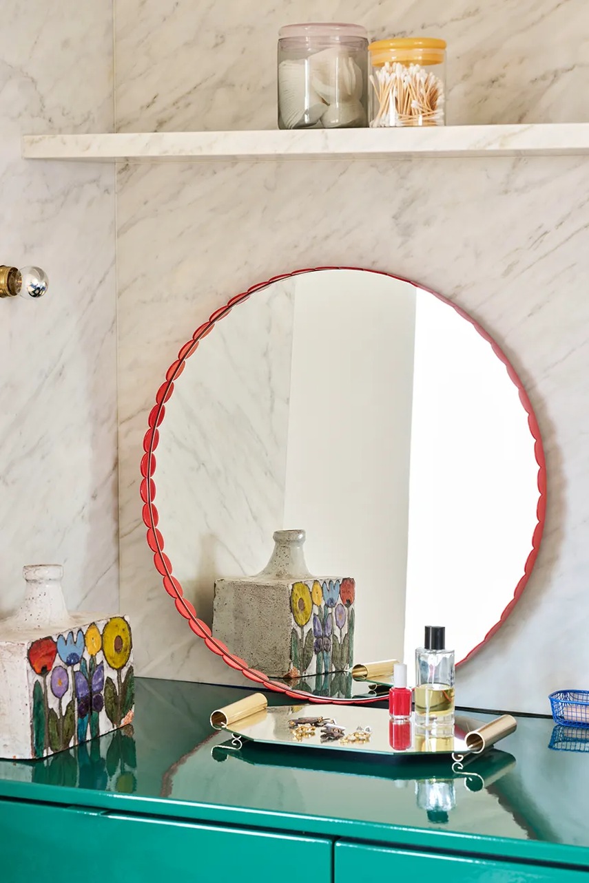 Nástěnné zrcadlo HAY Arcs 3,5 x 60 x 60 cm