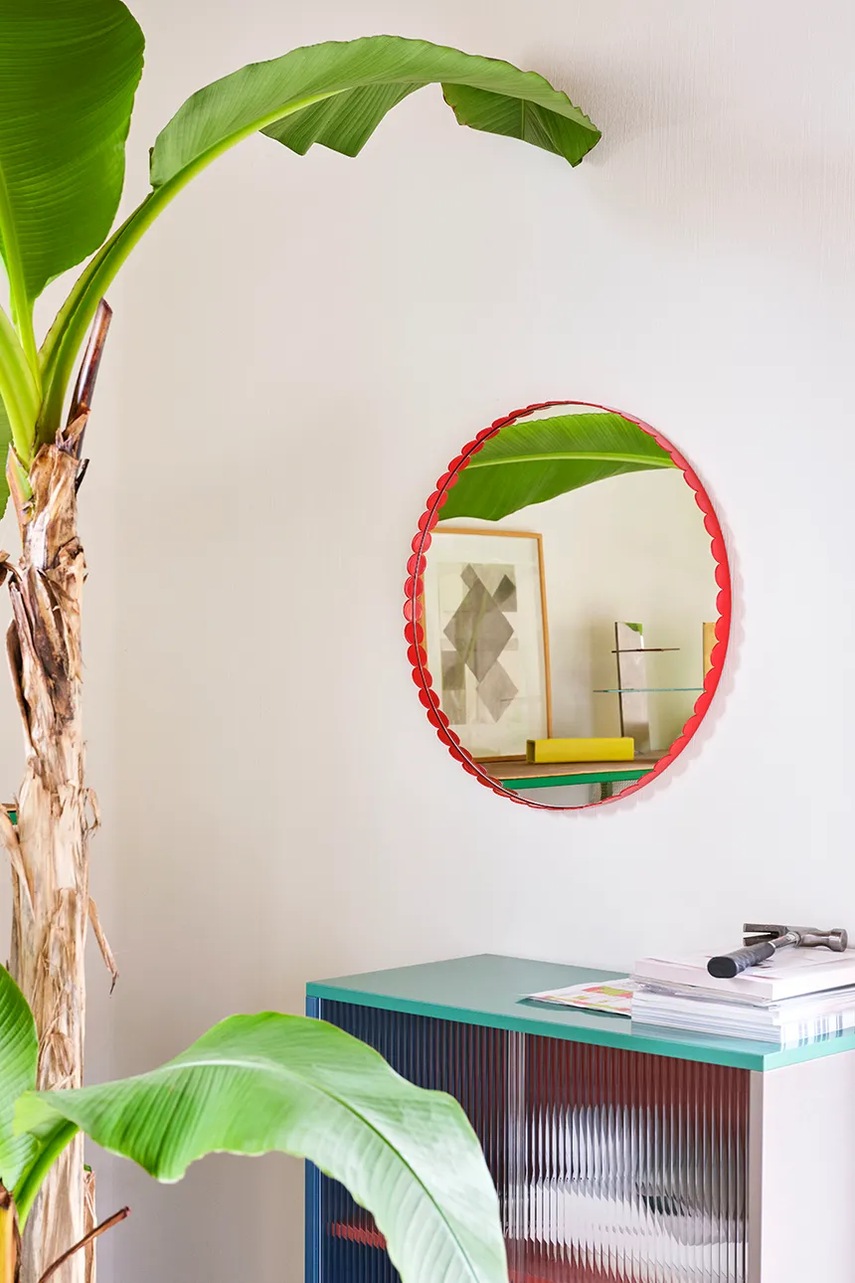 Nástěnné zrcadlo HAY Arcs 3,5 x 60 x 60 cm