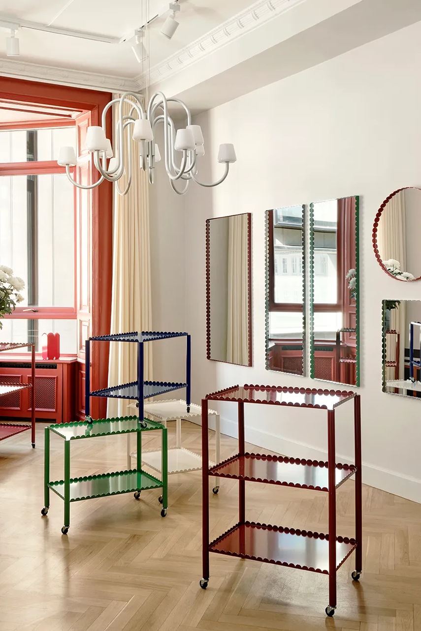 Nástěnné zrcadlo HAY Arcs 3,5 x 60 x 60 cm