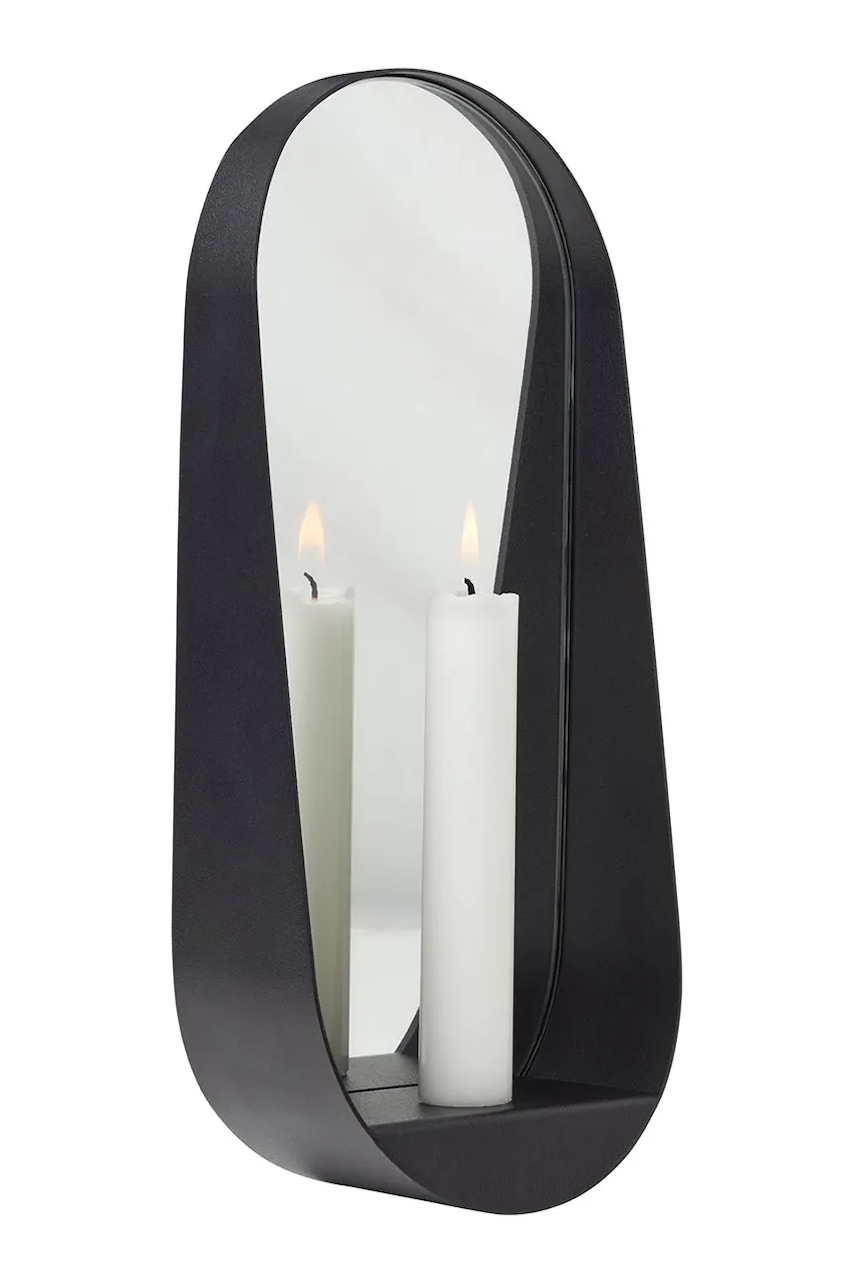 Gejst oglindă de perete din oţel inoxidabil 28 x 6,5 cm