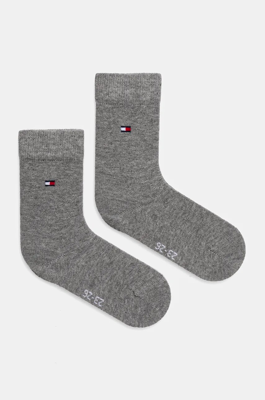 

Детски чорапи Tommy Hilfiger (2 чифта) в сиво, Сив