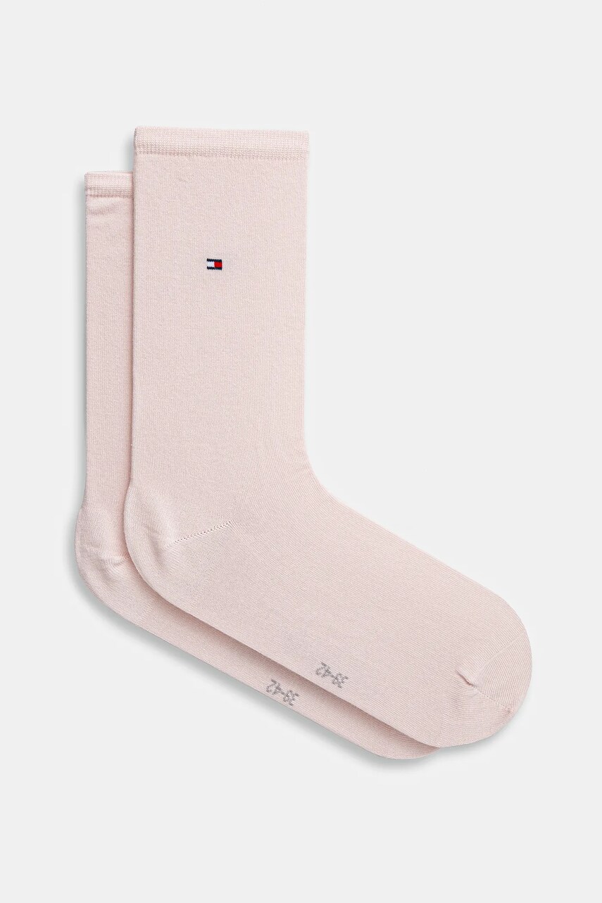 Levně Ponožky Tommy Hilfiger dámské, růžová barva