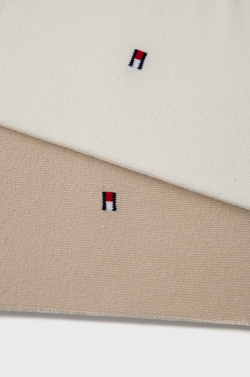 

Шкарпетки Tommy Hilfiger (2 pack) жіночі колір бежевий