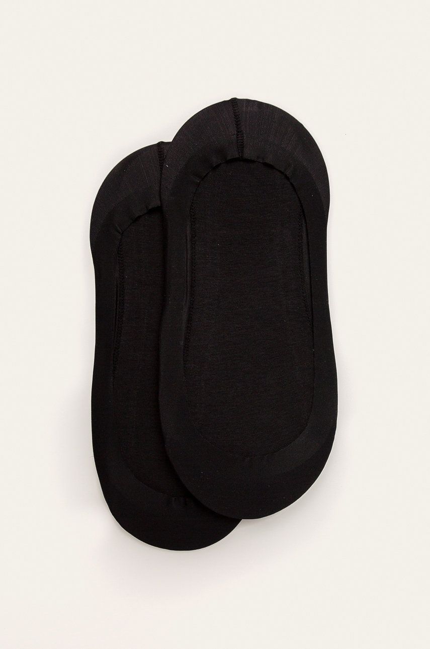 Calvin Klein - Kotníkové ponožky (2-pack) - černá -  55% Bavlna