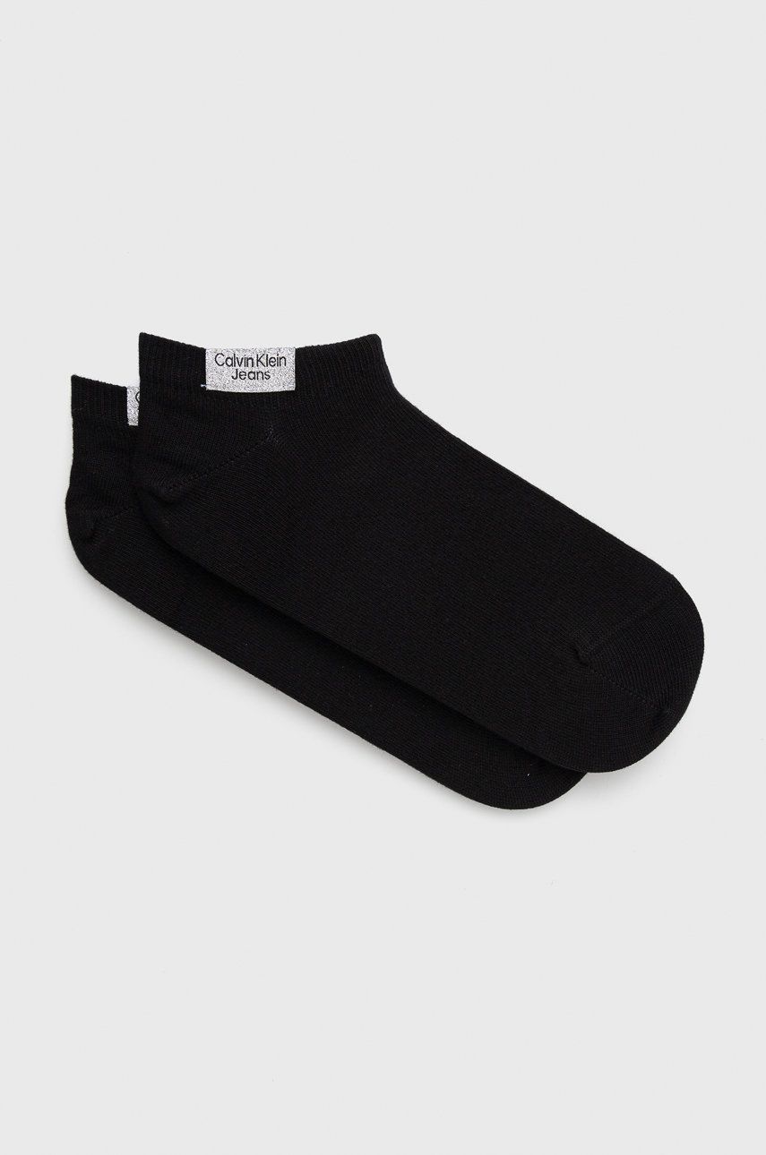 Levně Ponožky Calvin Klein Jeans dámské, černá barva