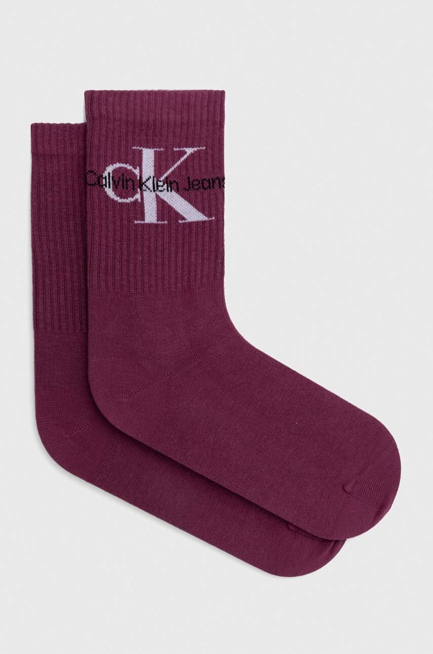 

Чорапи Calvin Klein Jeans в лилаво, Виолетов