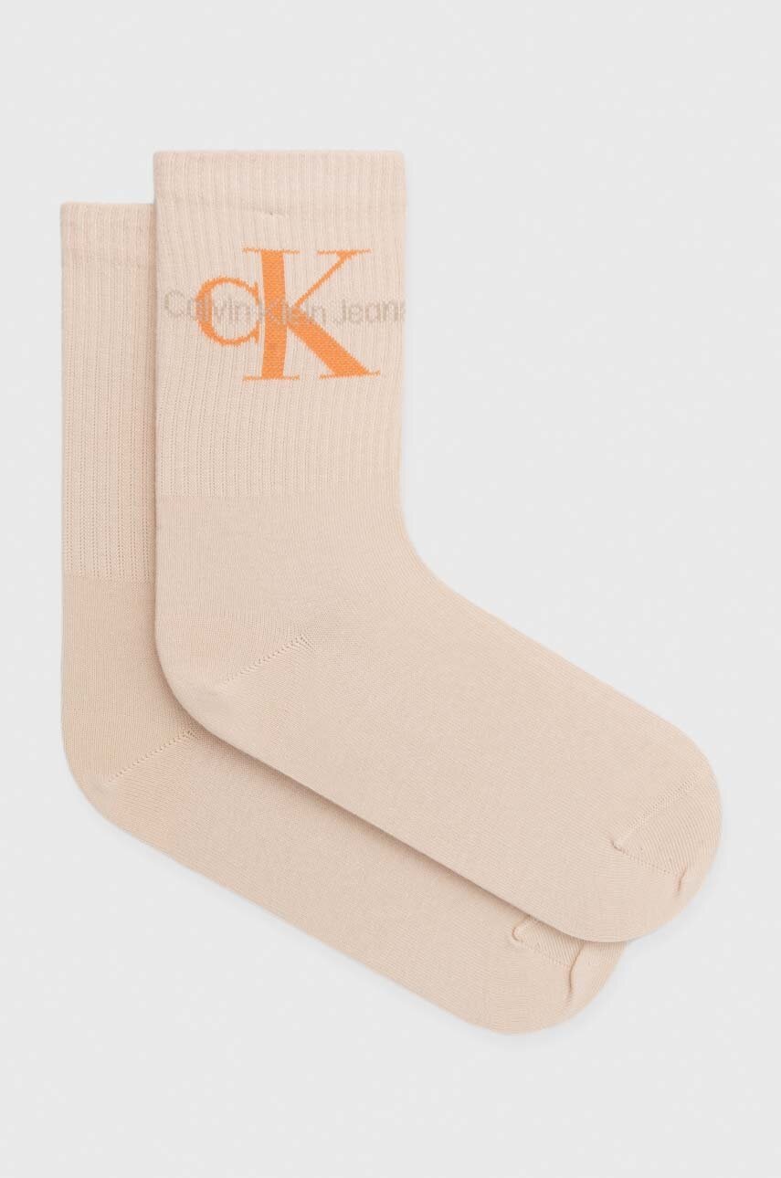 

Чорапи Calvin Klein Jeans в бежово 701218750, Бежов