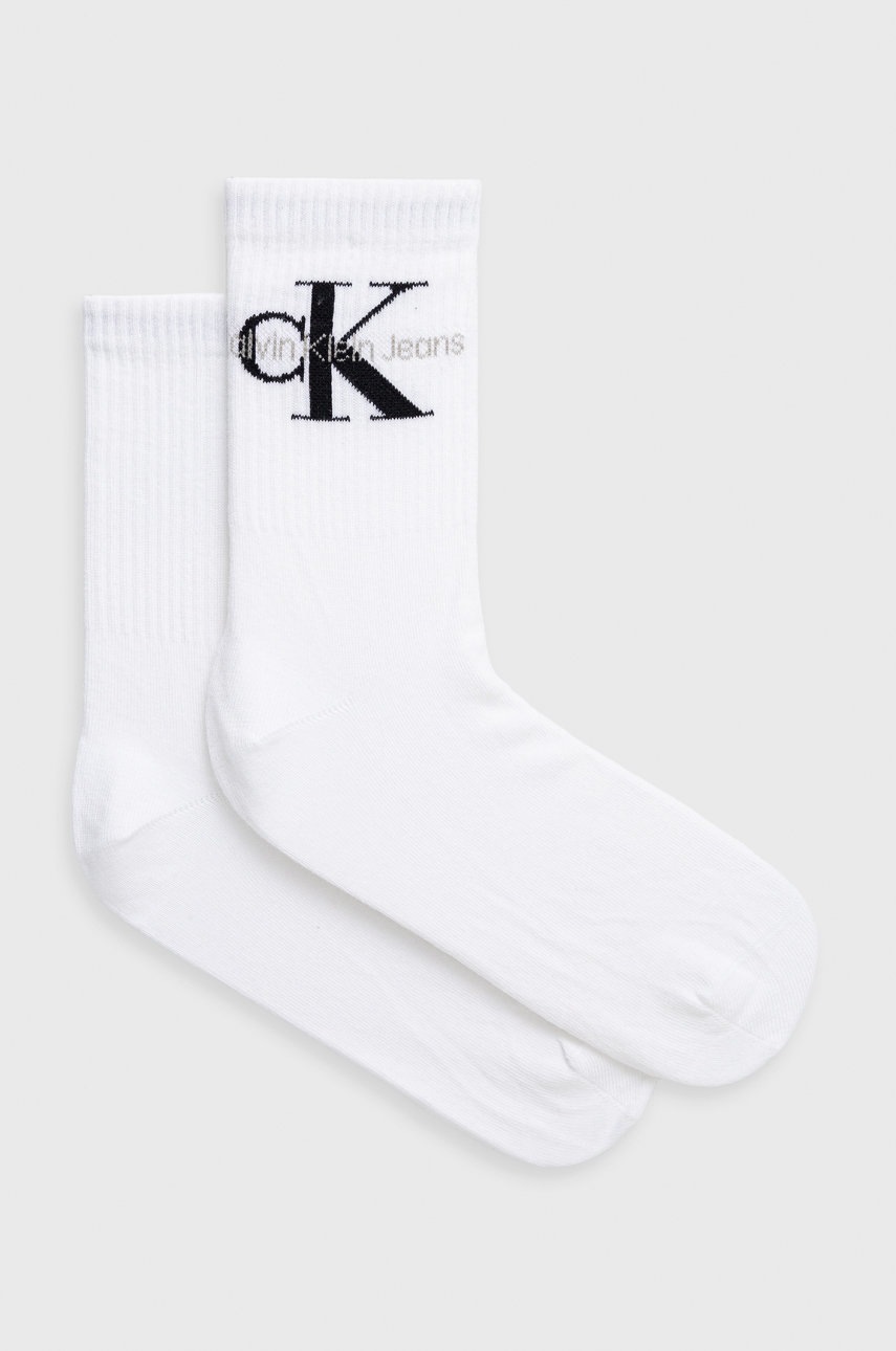 

Чорапи Calvin Klein Jeans дамски в бяло 701218750, Бял