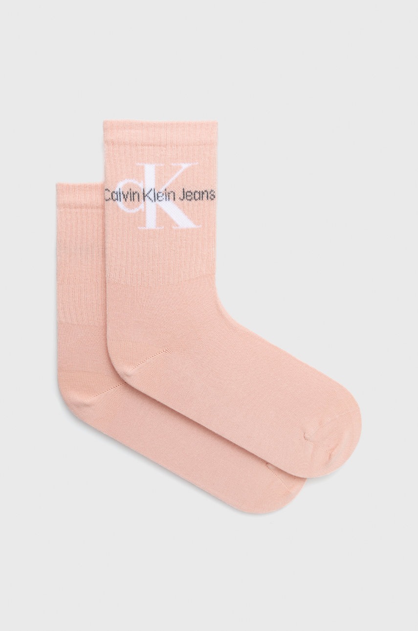 

Чорапи Calvin Klein Jeans в розово, Розов