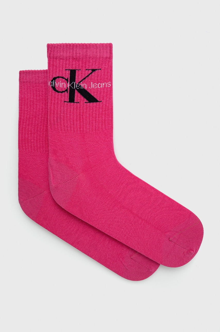 

Чорапи Calvin Klein Jeans дамски в розово, Розов