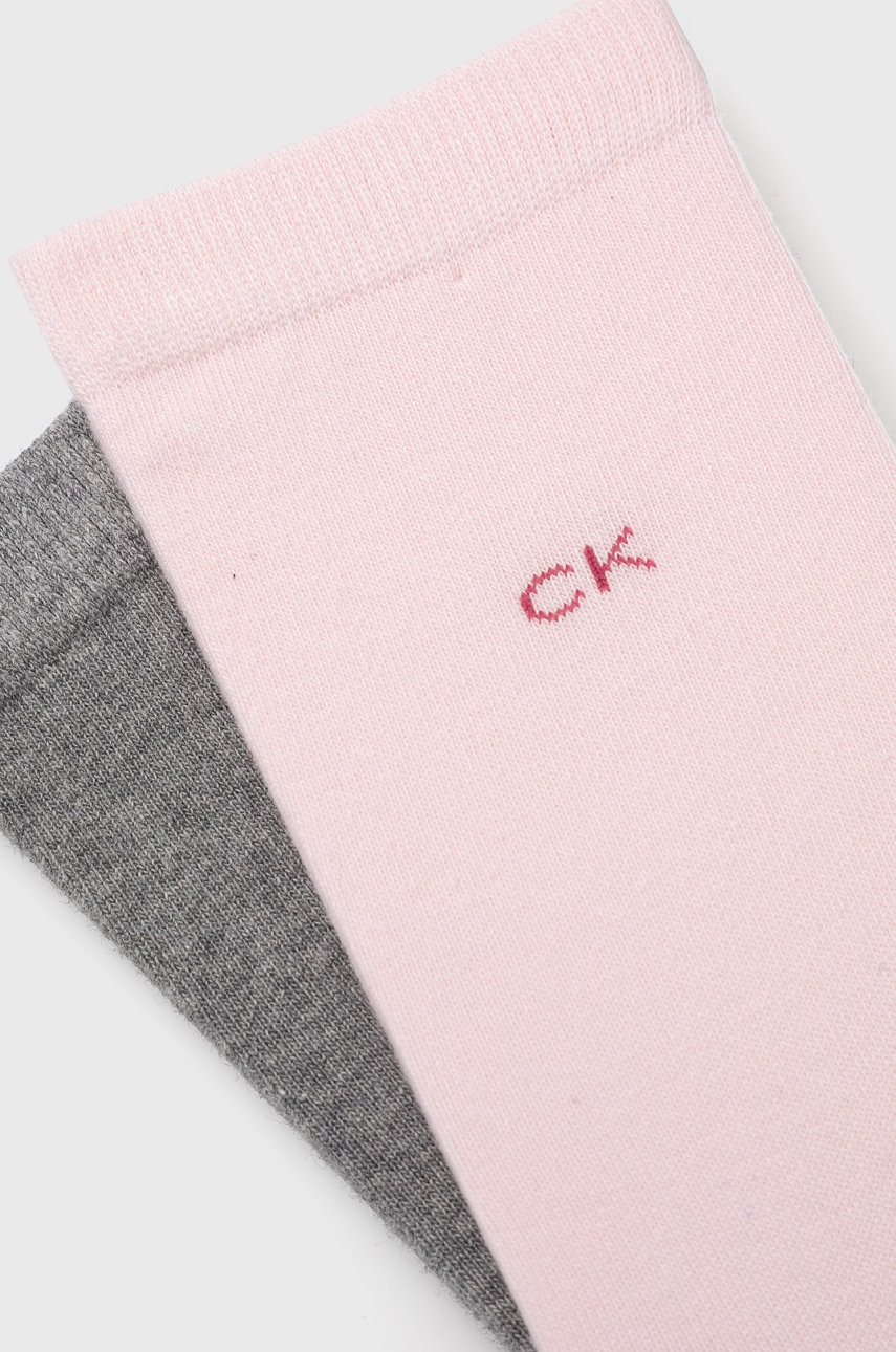 

Носки Calvin Klein женские цвет розовый