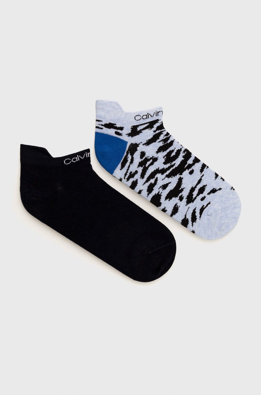 Ponožky Calvin Klein dámské - modrá -  Materiál č. 1: 59% Bavlna