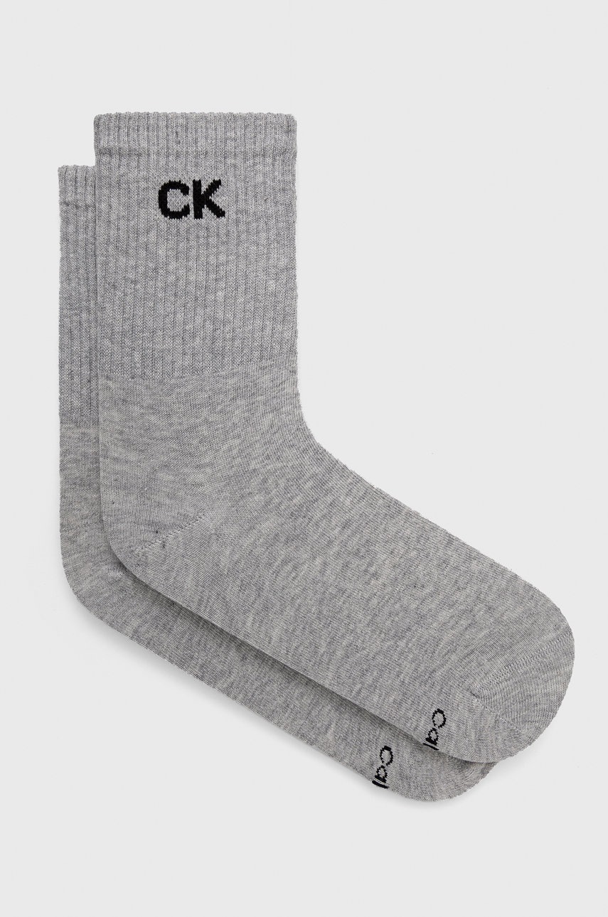 

Чорапи Calvin Klein дамски в сиво 701218784, Сив