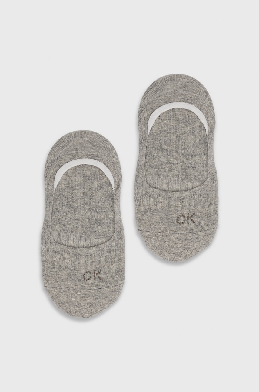 

Чорапи Calvin Klein дамско в сиво 701218780, Сив