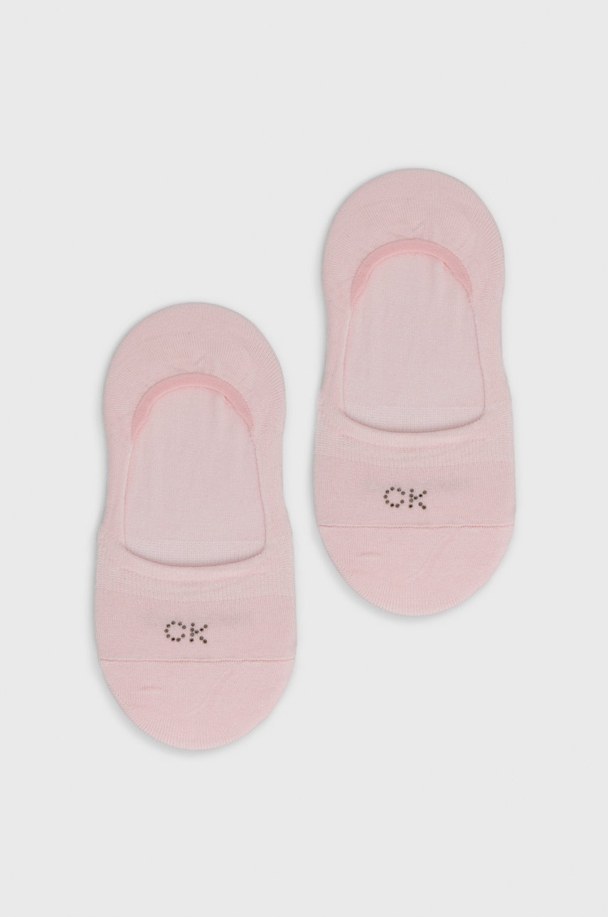 

Чорапи Calvin Klein дамско в розово 701218780, Розов