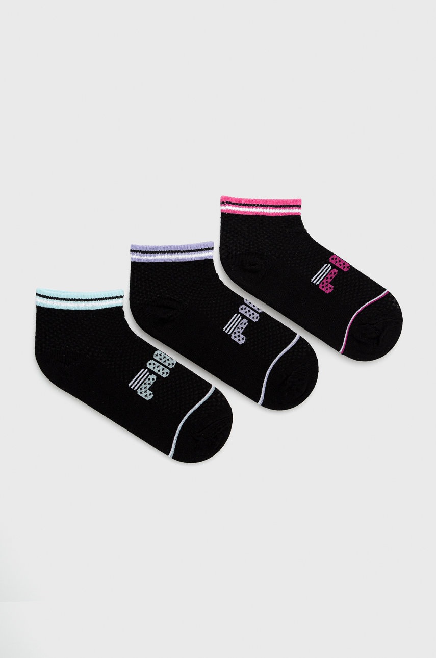 Fila skarpetki (3-pack) damskie kolor czarny