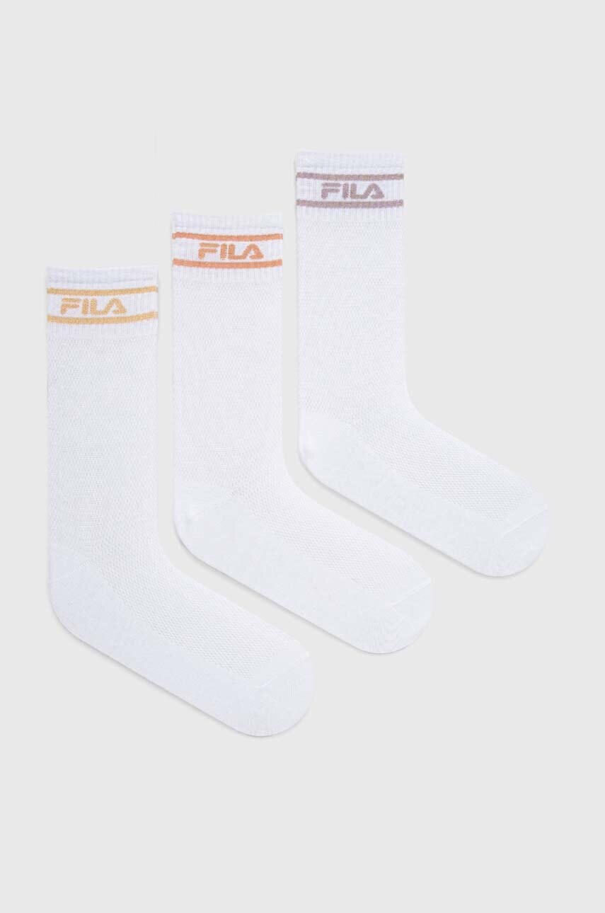 

Шкарпетки Fila 3-pack жіночі колір білий
