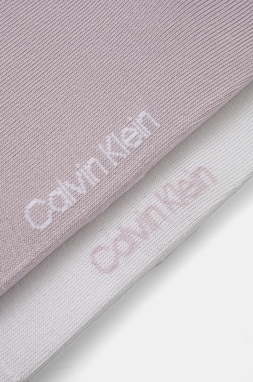 Носки Calvin Klein Jeans 2 шт женские цвет фиолетовый 701228811 Носки Calvin Klein Jeans 2 шт женские цвет фиолетовый 701228811