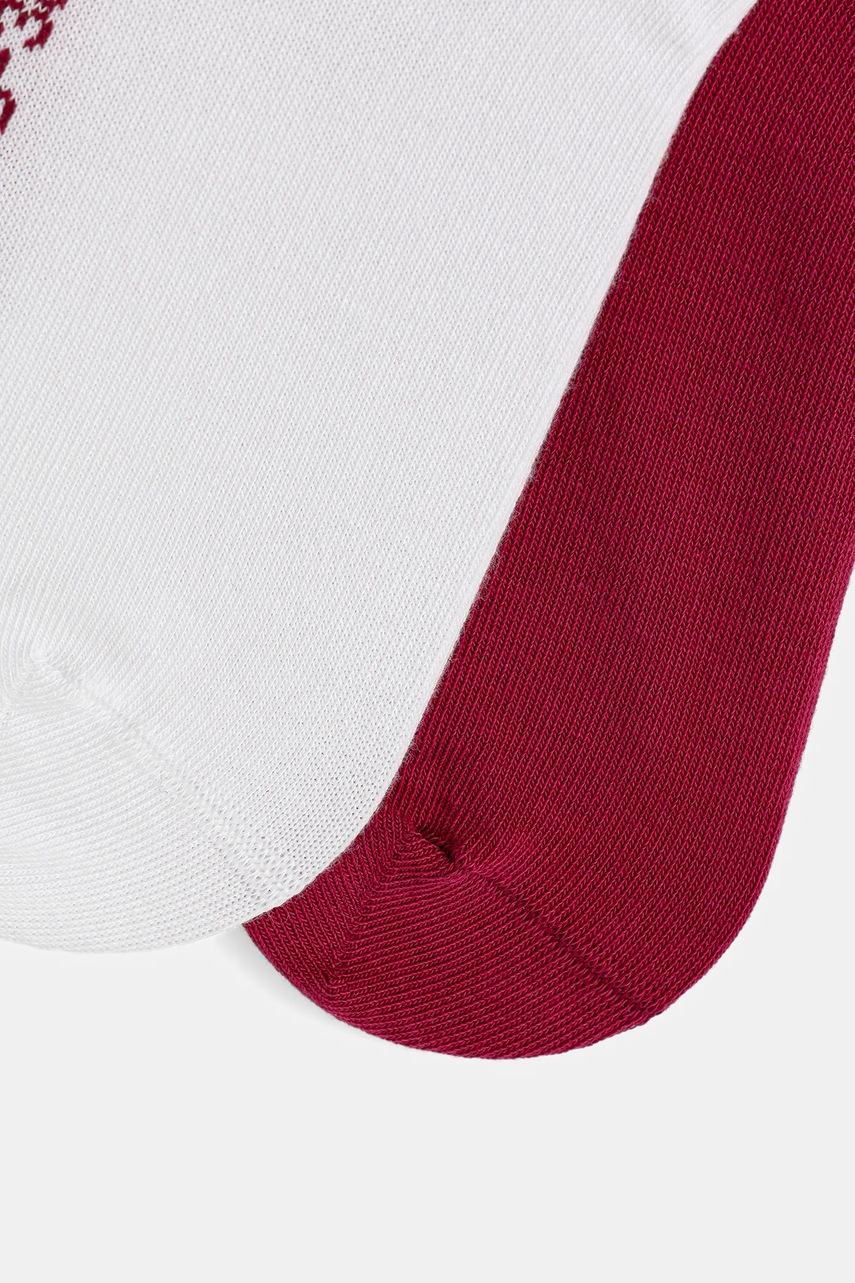 Носки Calvin Klein Jeans 2 шт цвет бордовый 701228813