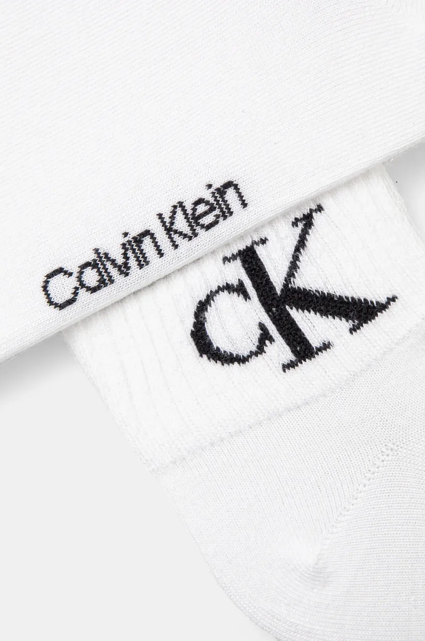 Носки Calvin Klein Jeans 2 шт женские цвет белый 701228813 Носки Calvin Klein Jeans 2 шт женские цвет белый 701228813