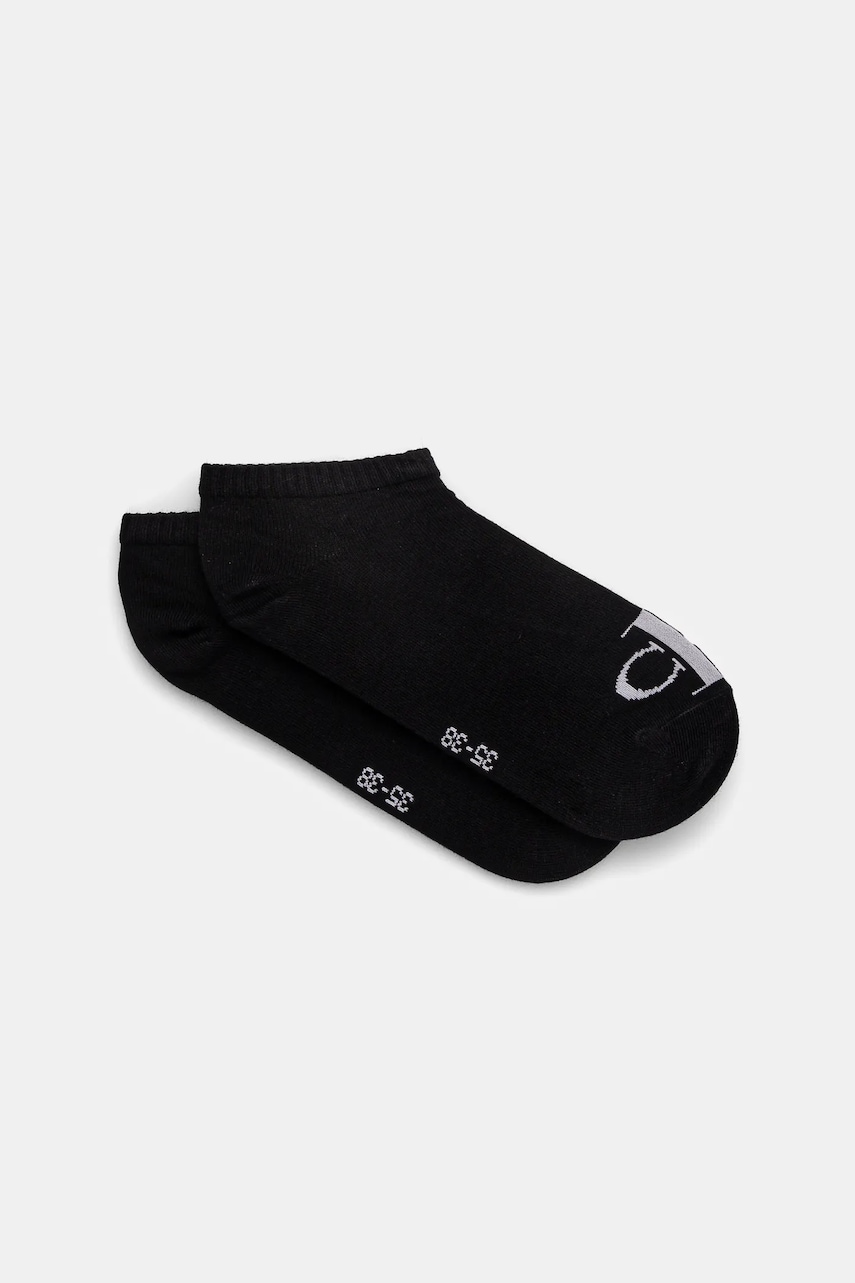 Levně Ponožky Calvin Klein Jeans 2-pack dámské, černá barva, 701228815