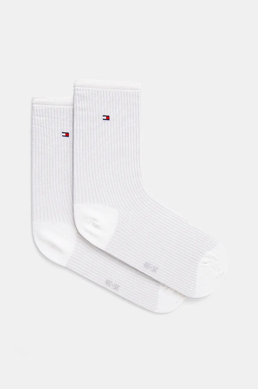 Levně Ponožky Tommy Hilfiger dámské, bílá barva, 701229326