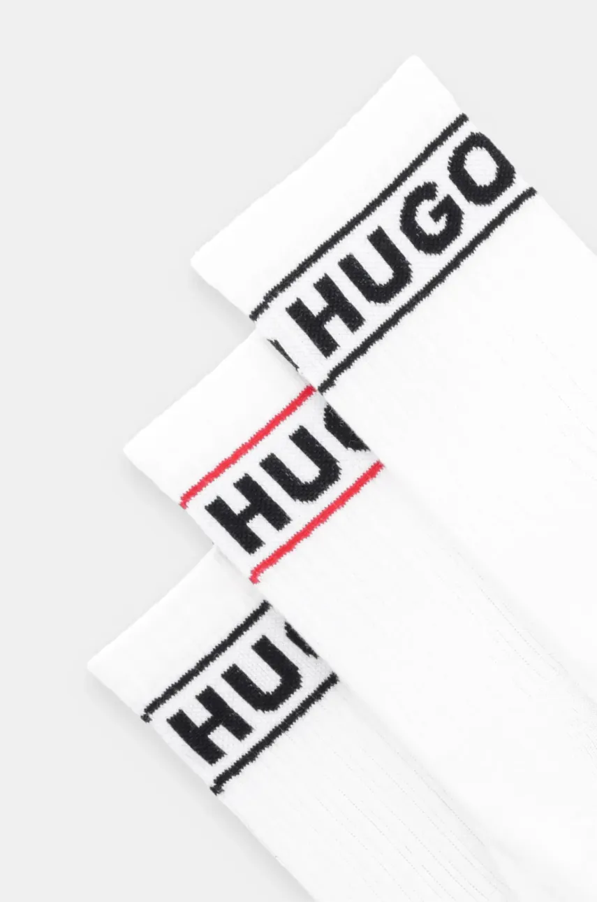 Носки HUGO 3 шт женские цвет белый 50517669 Носки HUGO 3 шт женские цвет белый 50517669