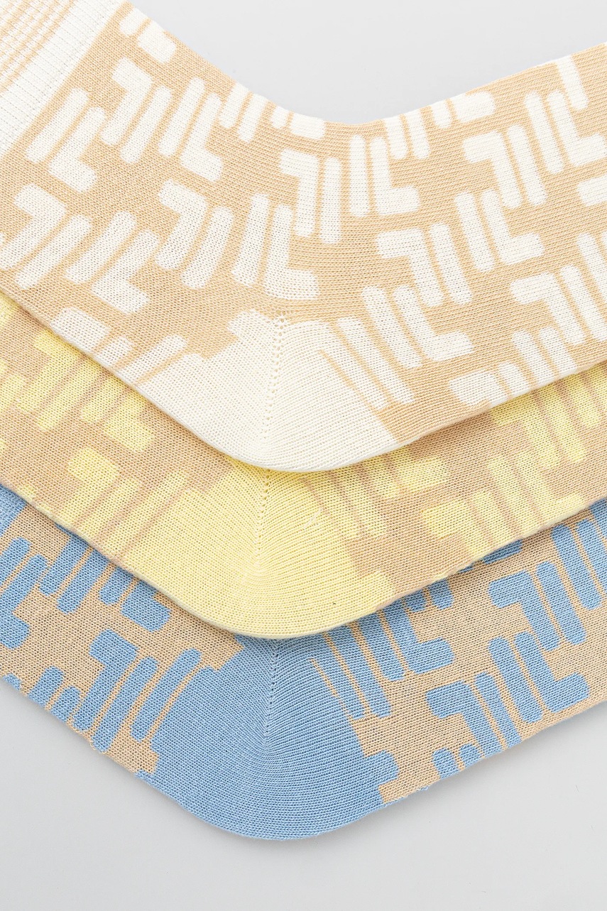 Носки Fila 3 шт цвет бежевый F3613