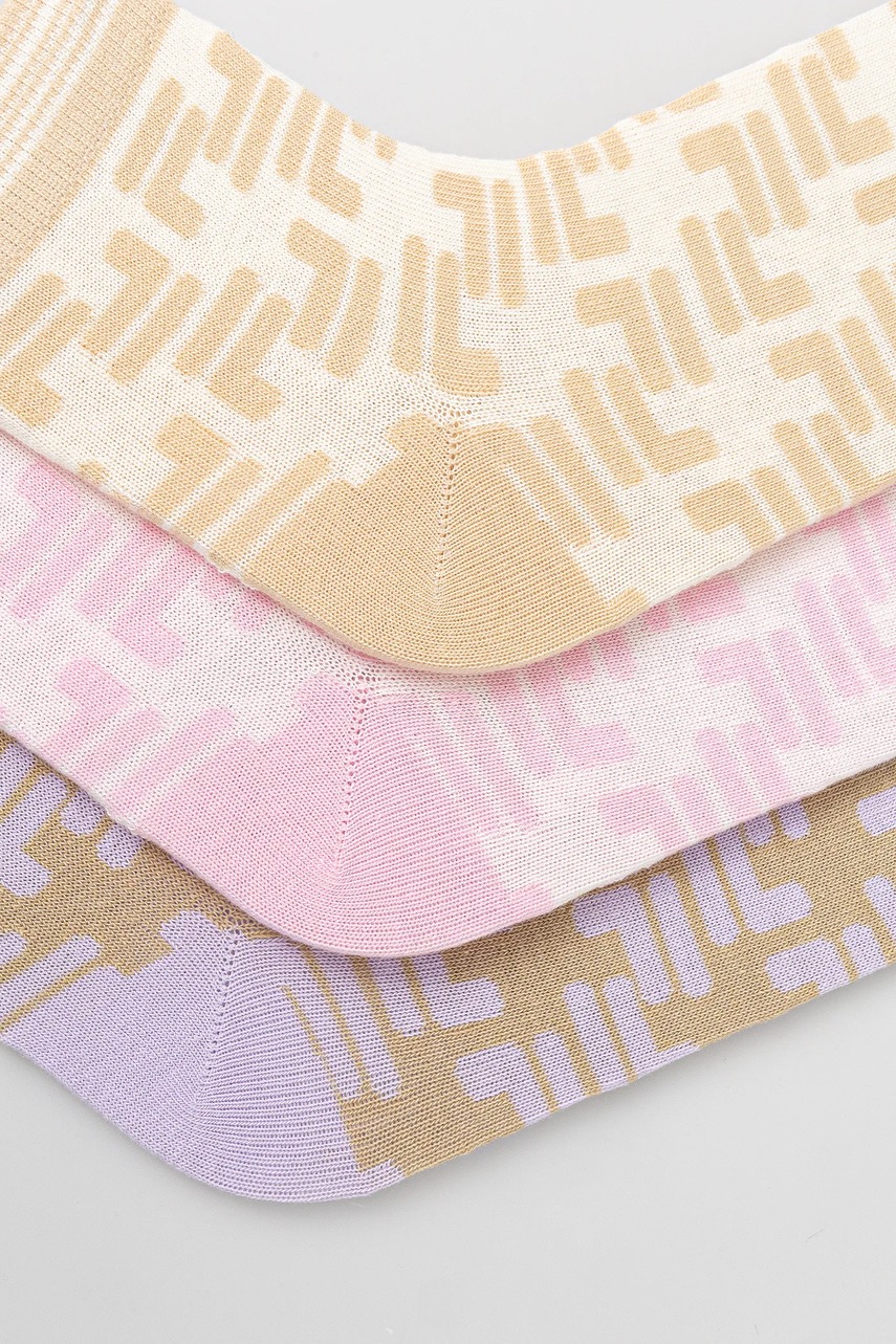 Носки Fila 3 шт цвет бежевый F3613