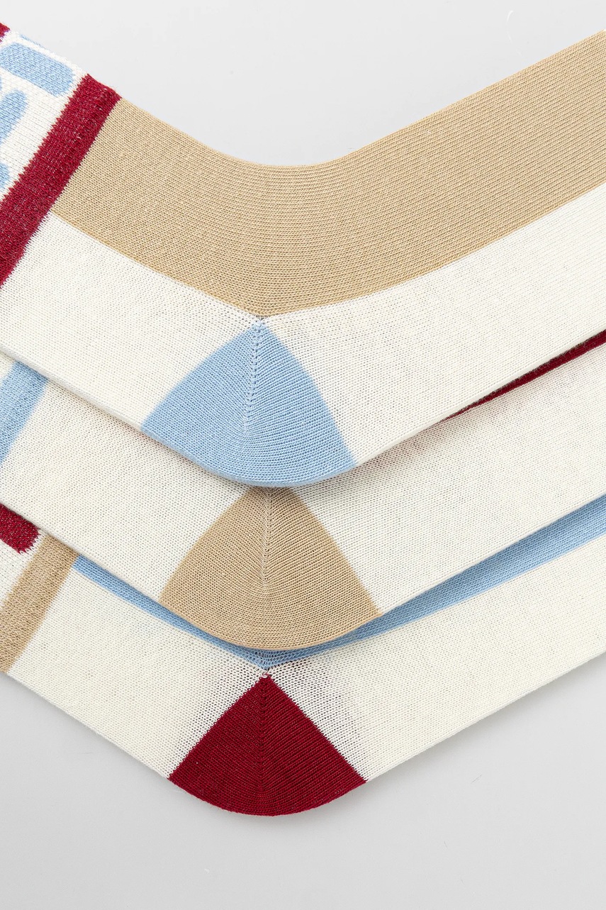 Носки Fila 3 шт цвет бежевый F3614