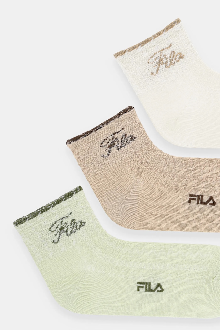 Носки Fila 3 шт цвет бежевый F6787 Носки Fila 3 шт цвет бежевый F6787