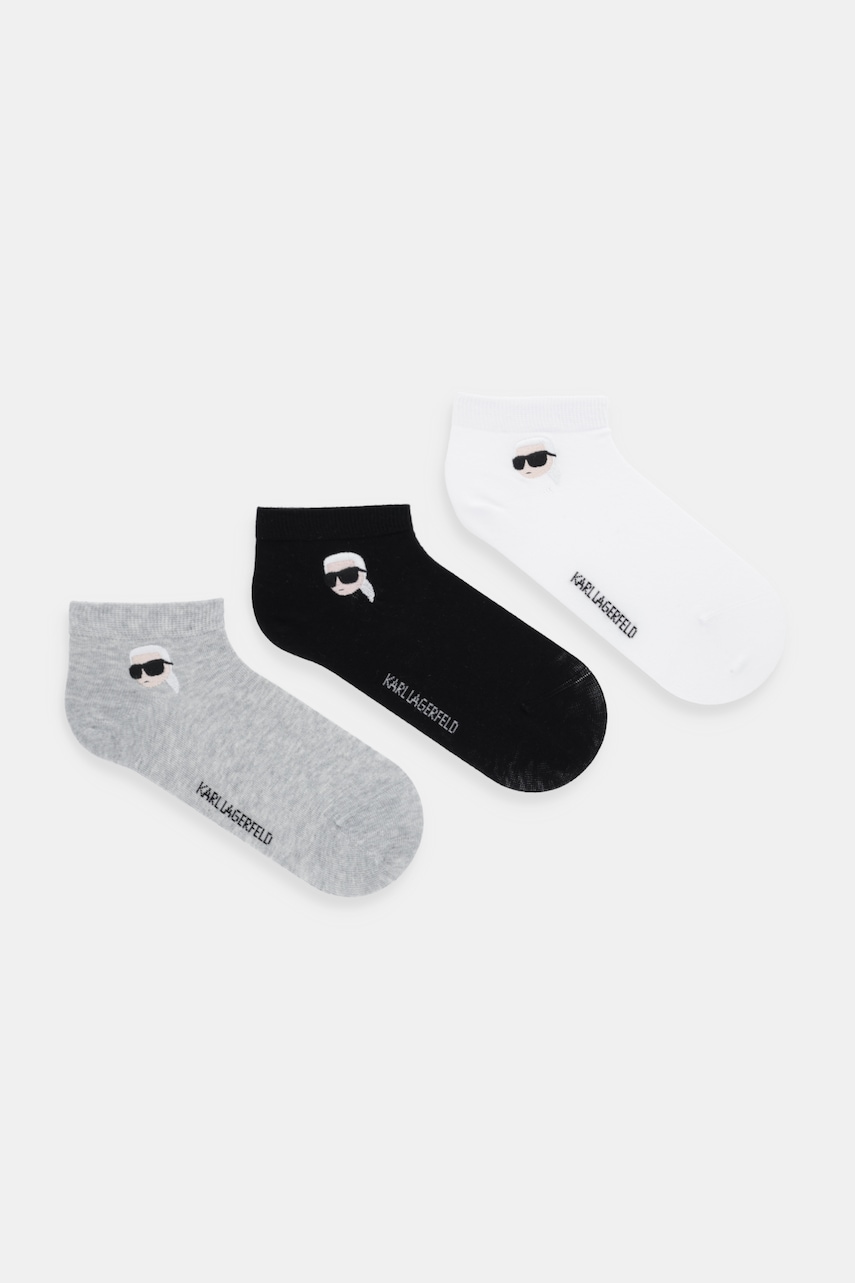 Karl Lagerfeld șosete 3-pack culoarea alb, A4W47036